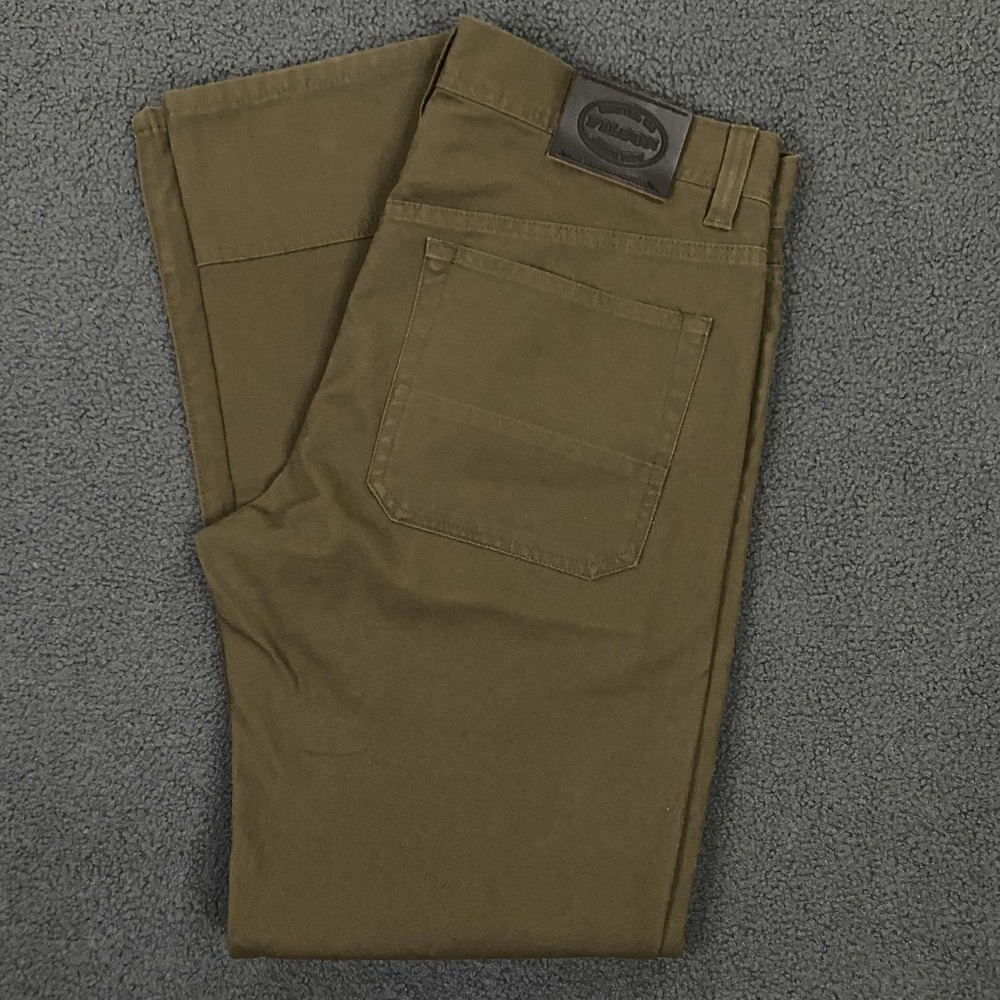 Filson Pants Mens 32x32 Green Dry Tin Cloth 10.5 5-Pocket Canvas Workwear
